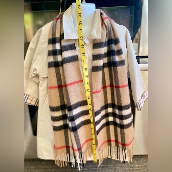 NEW🔥BURBERRY Kid SCARF🧣 100% Cashmere Mega NOVA CHECK🔥UNISEX - Picture 5 of 14